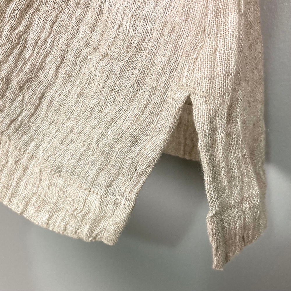 J. Jill Lagenlook Linen Top Pure Jill Button Front - Picture 5 of 8